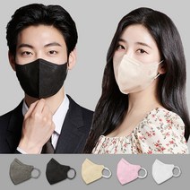 호프리미엄 미세먼지 황사 국산 숨쉬기편한 새부리형 대형 KF94 컬러 마스크, 라이트그레이, 60매