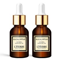 1+1 르에르베 천연 아로마 에센셜 오일 100% 원액 10ml, 유칼립투스 x 2개