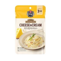 CJ 백설 치즈 크림 파스타 소스 (파우치) 140g, 22개