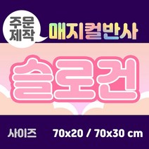 라인팩토리 주문제작 매지컬 반사 슬로건, 70x30, 일반 스웨이드, 블루