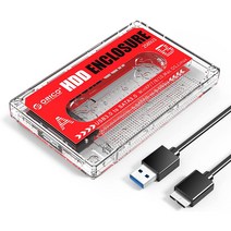 오리코 2.5인치 USB3.0 마이크로-B 테이프 하드케이스+DIY스티커 2580U3-CM