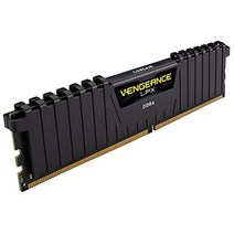 CORSAIR 벤전스 LPX 64GB (4x16GB) DDR4 3200 (PC4-25600) C16 1.35V 데스크탑 메모리 블랙