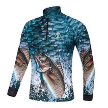 FISH-YCGF 여름낚시복 상의 빅사이즈 자외선차단 12종 다양한 색상 통기성 낚시의류 피싱의류, CO11-WHITE BLUE(화이트블루YY184)