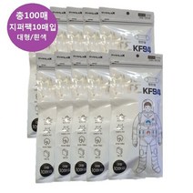 아이티테크 큰마스크 황사마스크 KF94 평판형(대형/지퍼백)100매