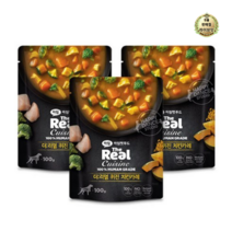 라이브잇 하림펫푸드 더리얼 퀴진 강아지 습식파우치, 33개, 100g, 치킨카레