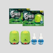 킬파프 리퀴드 액체 전자 모기향 전기 모기약 액상 훈증기 리필액 세트 코드형 1+1, 리퀴드 본품세트 (코드형)