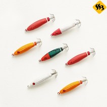 싹쓰리낚시] GT 직격 메탈스테 메탈슷테 이카메탈 화살촉 한치 쭈꾸미 두족류미끼, 5.오렌지, 15g