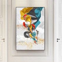 춘예화원 집에 걸면 좋은 구어도 그림 벽에 사진 걸기 두꺼비집 커버 물고기 돈을 복을 부르는 황금 잉어 액자 타입A, 타입B