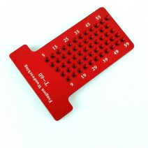 윤곽게이지측정도구 윤곽게이지 다이얼게이지 정밀 마킹 t-자 알루미늄 합금 목공 스크라이브 마킹 게이지 디럭스 크로스 아웃 홀 스크라이브 눈금자 측정 도구, 2-하얀