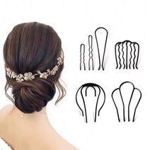 U핀 머리 올림 헤어핀 고정핀 뒤 꽂이 유핀 KK358