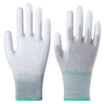 정전기 방지 탄소 섬유 장갑 코팅 손가락 먼지 없는 작업 노동 보호 손바닥 안전, S. 장갑-M사이즈 (손바닥코팅)