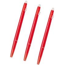 파이롯트 프릭션 슬림 지워지는 볼펜 0.38mm, 레드, 3개