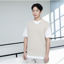 마인드브릿지 정해인 브이넥 니트 오버핏 조끼 베스트 MXVT3120