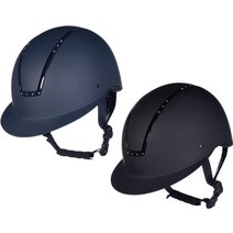 HKM Shield Diamond 남여공용 성인용 승마용 헬멧 검정색 L