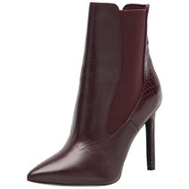 NINE WEST FOOTWEAR 여성용 Topit 앵클 부츠 보르도 레드 가죽