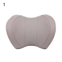 bmw 메모리 머리 받침 목 보호 쿠션 베개 액세서리, 베이지 인조 가죽