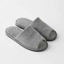 한샘 코튼 피그먼트 워싱 슬리퍼 그레이 L, 단품