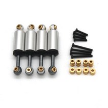 FMS fcx24 Xiaoqi RC 원격 제어 자동차 금속 업그레이드 액세서리 내장 스프링 흡수 개, 05 SILVER