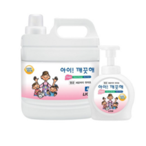 아이깨끗해 거품형 핸드솝 4L 펌프용기490ml 1개포함, 6세트