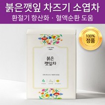 국내산 환절기에 좋은 붉은깻잎차 차즈기차 차조기차 자소엽차 소엽차 건강 전통 차 티 티백 삼각티백, 1g x 40T