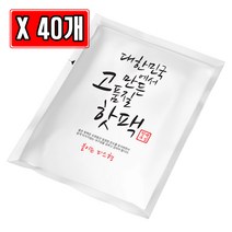 미래코퍼레이션 핫팩부심 붙이는 파스형 핫팩 45g, 40개