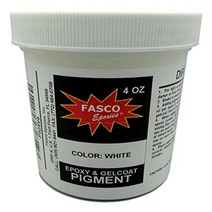 White Pigment for Epoxy Resin Gelcoat Paint - 4 oz, 1