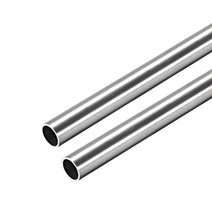 PE관 uxcell 2 pcs 304 스테인레스 스틸 원형 튜브 6mm 7mm 배관용품, 7mm x 0.4mm