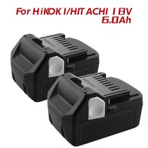 Hitachi Power Device BSL1830 BSL1840 DSL18DSAL BSL1815X 리튬 교체 중복 배터리 18V 6000MAh 고용량, 1개