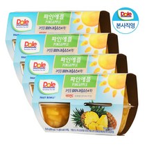 Dole 후룻볼 파인애플 113g 과일 통조림, 16개, 단품