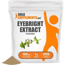 벌크서플먼트 BulkSupplements 눈 아이브라이트 추출물 분말 1kg, 1팩