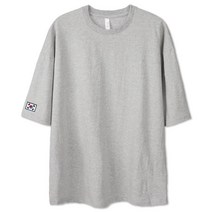 벤힛 KOREA 자수 오버핏 남녀공용 반팔티셔츠