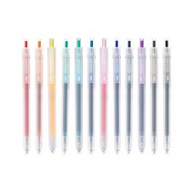 DELI 델리 델라이트 젤펜 0.5mm 12색 EG118 중성펜, 퍼플