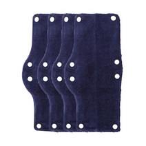 재사용 가능한 내부 세척 가능 안전모 4x 코튼 하드 모자 스웨트밴드 땀밴드 테리 천 하드햇 액세서리, [01] dark blue