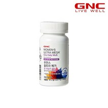 [GNC] 우먼스 울트라메가 원 데일리 멀티비타민 앤 미네랄 (60정) 60일분, 단품, 60정