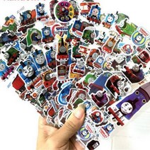 12 시트팩 3D 만화 기차 토마스 Scrapbooking 방수 버블 PVC DIY 스티커 완구 파티 스티커 소녀 소년 키즈, 1개, 01 1 sheets