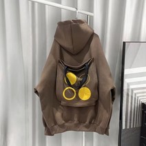 봄 프린팅 캐주얼 트레이닝복 후드 맨투맨 코디 아우터 프린팅 깡패 디자인 심플한