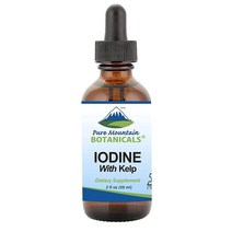 Pure Mountain Botanicals Kelp 액상 요오드 켈프 해외, 3개