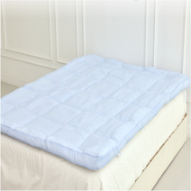 핫템 국내산 쿨 매트리스 토퍼, 파랑색