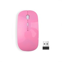 블루투스 CHUYI 마우스 4.0 무선 접이식 아크 터치 울트라 씬 마우스 맥북 노트북 무선 마우스 USB 2.4GHz, 06 Pink, 한개옵션1