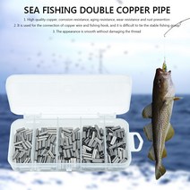 이중벽관 pcs 낚싯줄 커넥터 더블 배럴 ..mm 튜브 고강도 교체 키트 리깅 태클 피싱라인 낚시줄