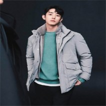SIEG NC10 베이지 무스탕 패널 다운 점퍼 JGDMAX6008