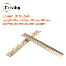 터미널 블럭 단자대 범용 타입 회로 차단기 블록 및 AC 접촉기 35mm 슬롯 DIN 레일 길이 10cm 20cm 30cm 두께 1mm C45, 2.6cm