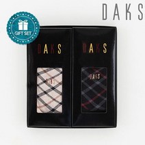 닥스 양말 [갤러리아] [DAKS]닥스양말 면중목전체체크 숙녀2족세트 (20906-1)