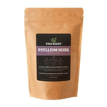 미국 Psyllium 허스크 파우더 | 천연 순수 식이 섬유 보충제 GMO 프리 케토 친화적 소화 보조, 10온스(1팩)