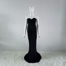 만삭사진 원피스 셀프 만삭촬영 드레스 오프 숄더 출산 사진 스트레치 저지 여자 촬영 인어 긴