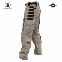 시리즈 밀리터리 판타지 요원 전술 주머니가 여러 있고 긁힘 방지 긴바지