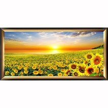 히여 보석 십자수 DIY 패키지 3D 90여종 도안 소형 중형 대형 시리즈, 1세트, 66. 노을 해바라기 BH-241