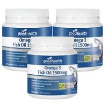 굿헬스 오메가3 피쉬오일 1500mg 200캡슐 3팩