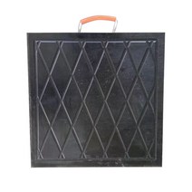 크레인 아웃트리거 받침대 패드 발판 침목 받침목, 블랙 500x500x60, 1개