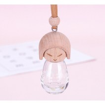 못난이 나무 차량용 유리용기 디퓨저 장식용 유리병 8ml (속마개 포함)